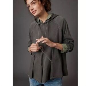 Pilcro Flynn Hoodie in Charcoal Gray